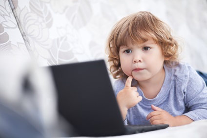 Child learning ABCs